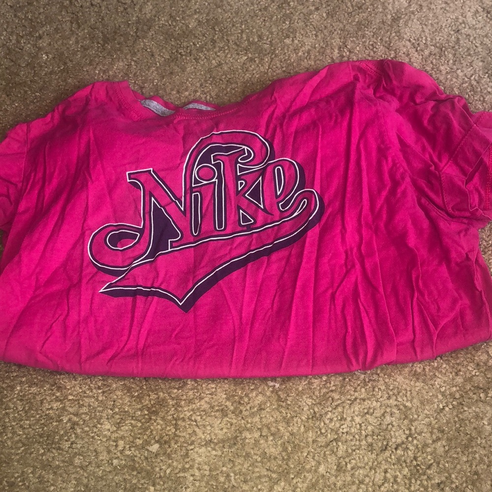 Pink nike shirt